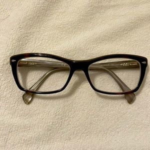 Ray ban woman’s glasses frames, tortoise coloring